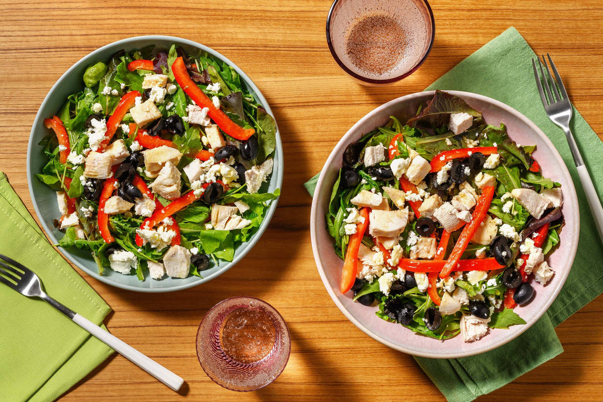 Speedy Mediterranean Style Chicken Salad