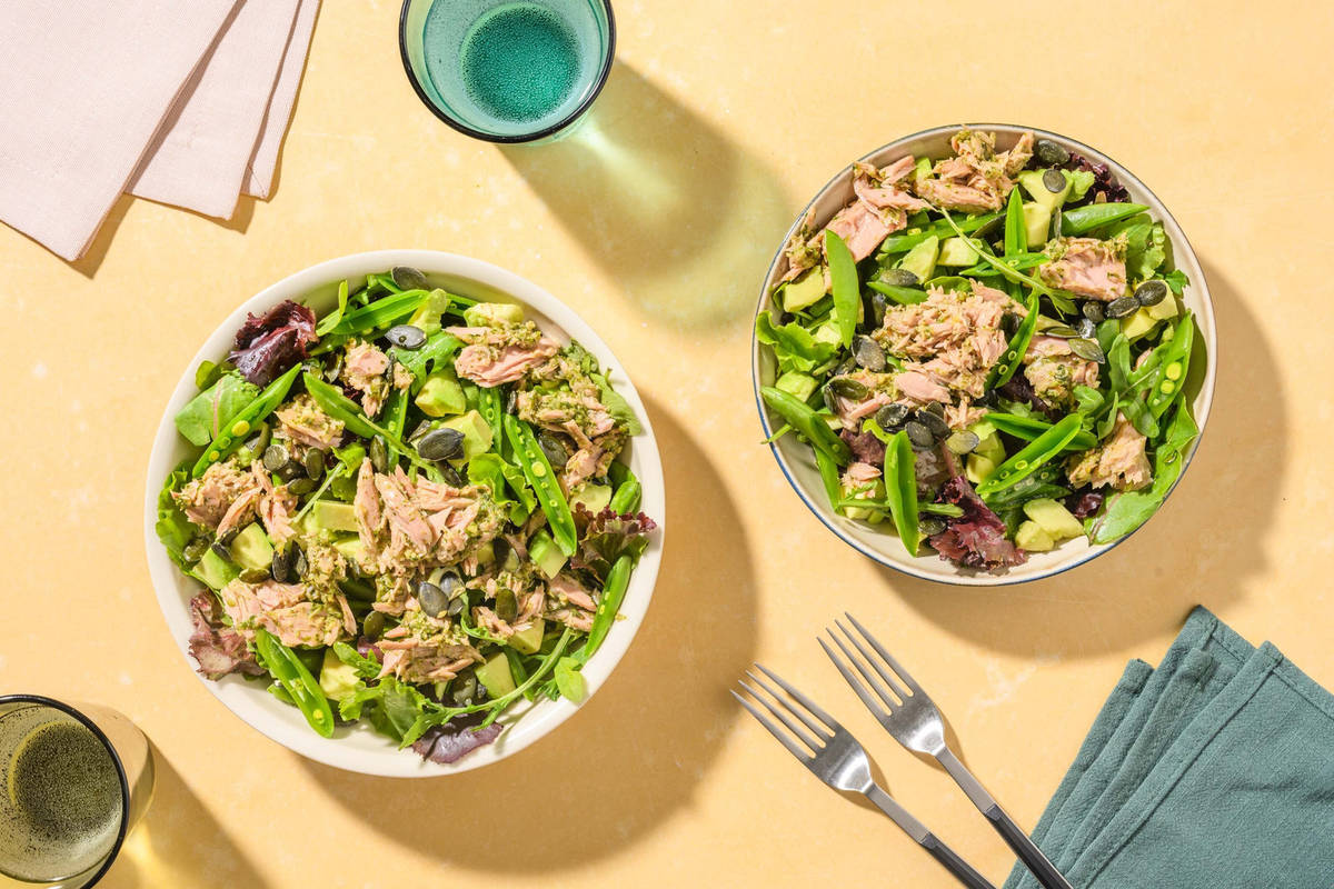 Speedy Tuna and Avocado French Dressed Salad