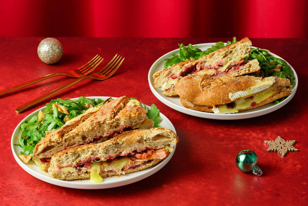 Bacon, Camembert & Cranberry Pan-Fried Panini