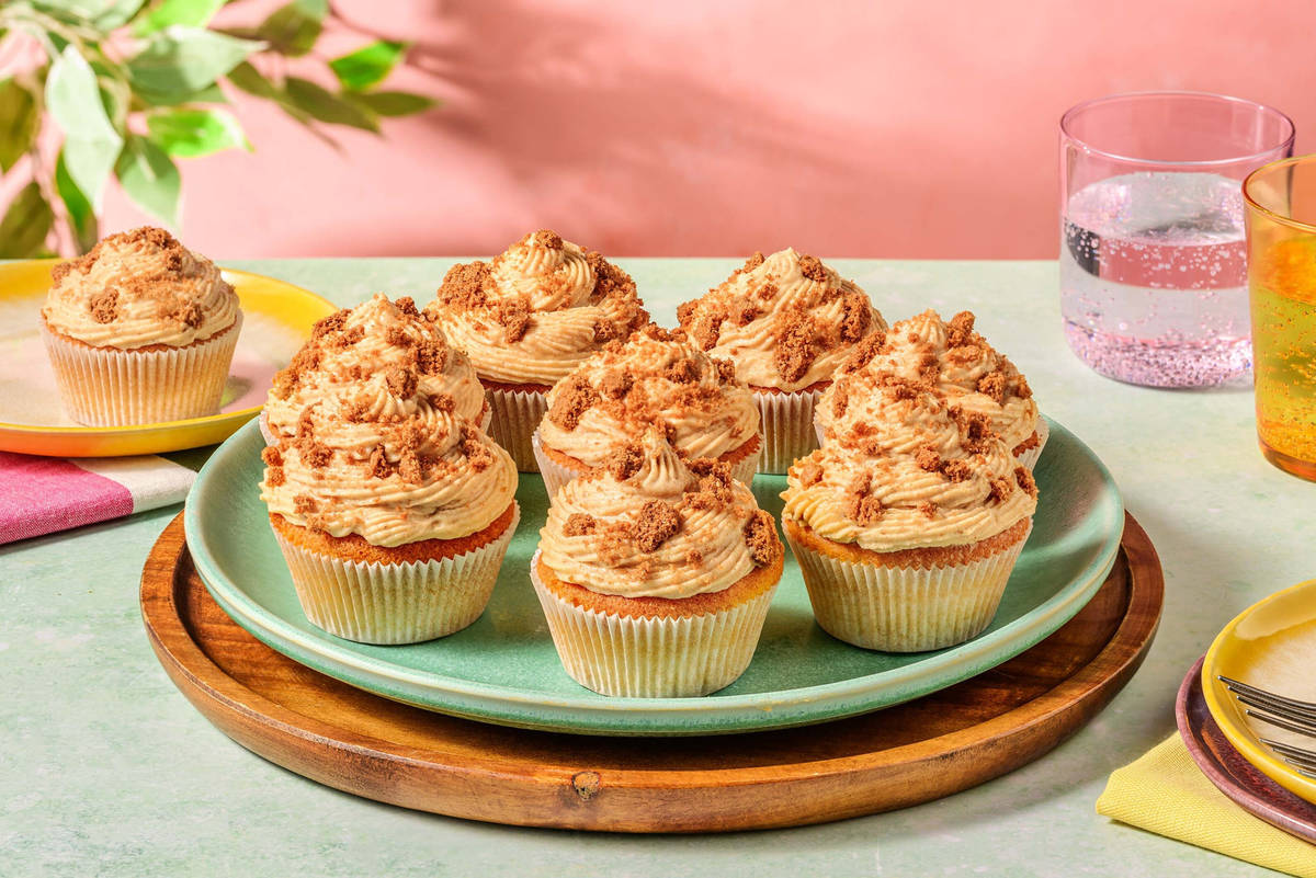 White Chocolate Speculoos Cupcakes | Aprox. 16 Cakes