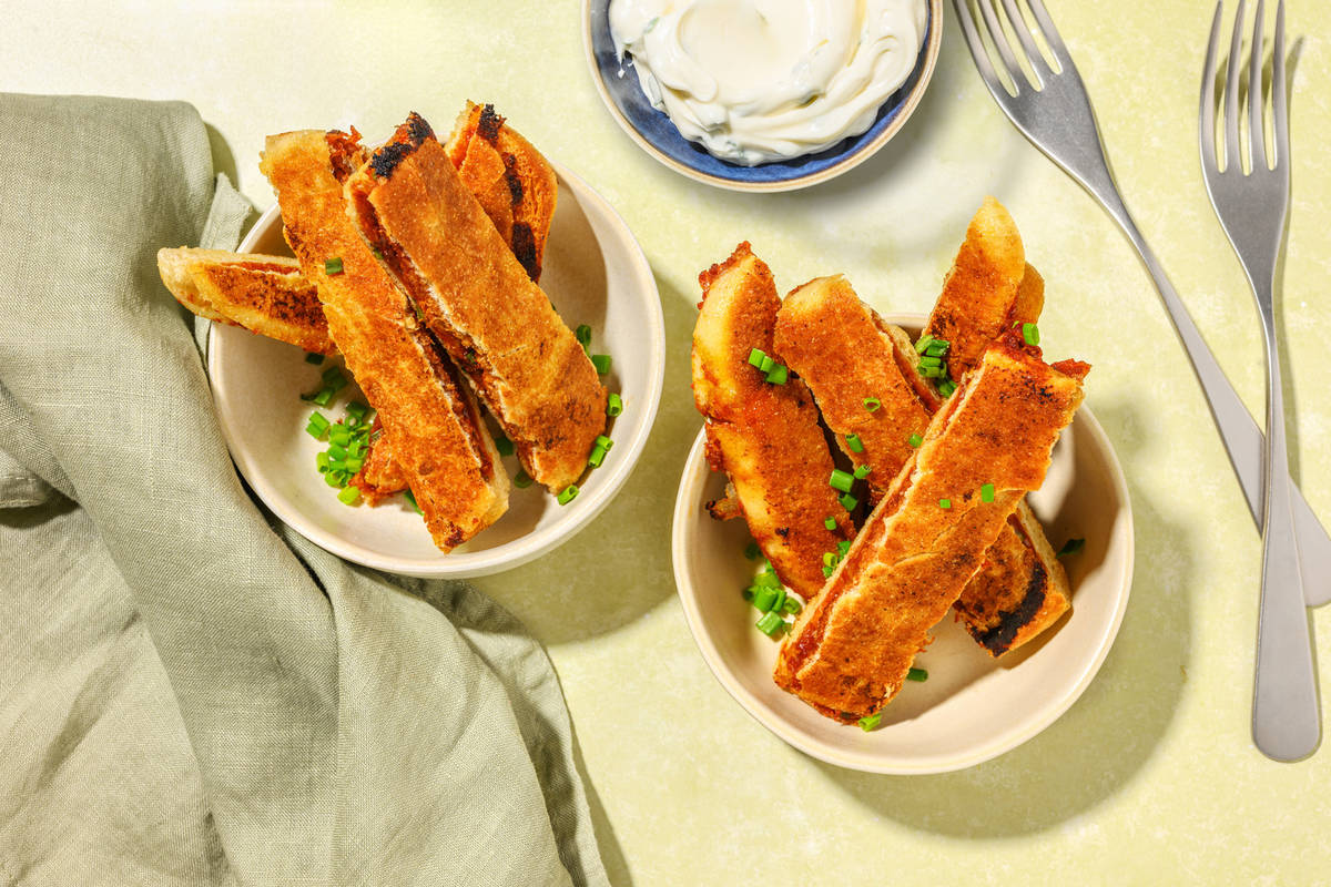 Cheesy Korean Style Toastie Dippers