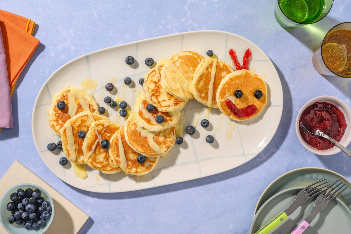 Blueberry Pancake Caterpillar