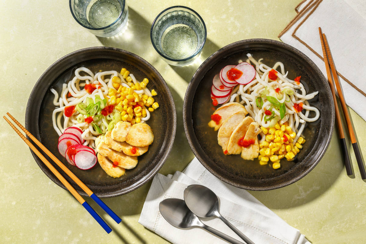 Chilli Chicken, Vegetable and Udon Ramen