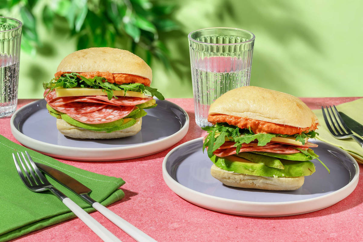 Salami, Cheddar & Avocado Ciabatta Lunch Bundle