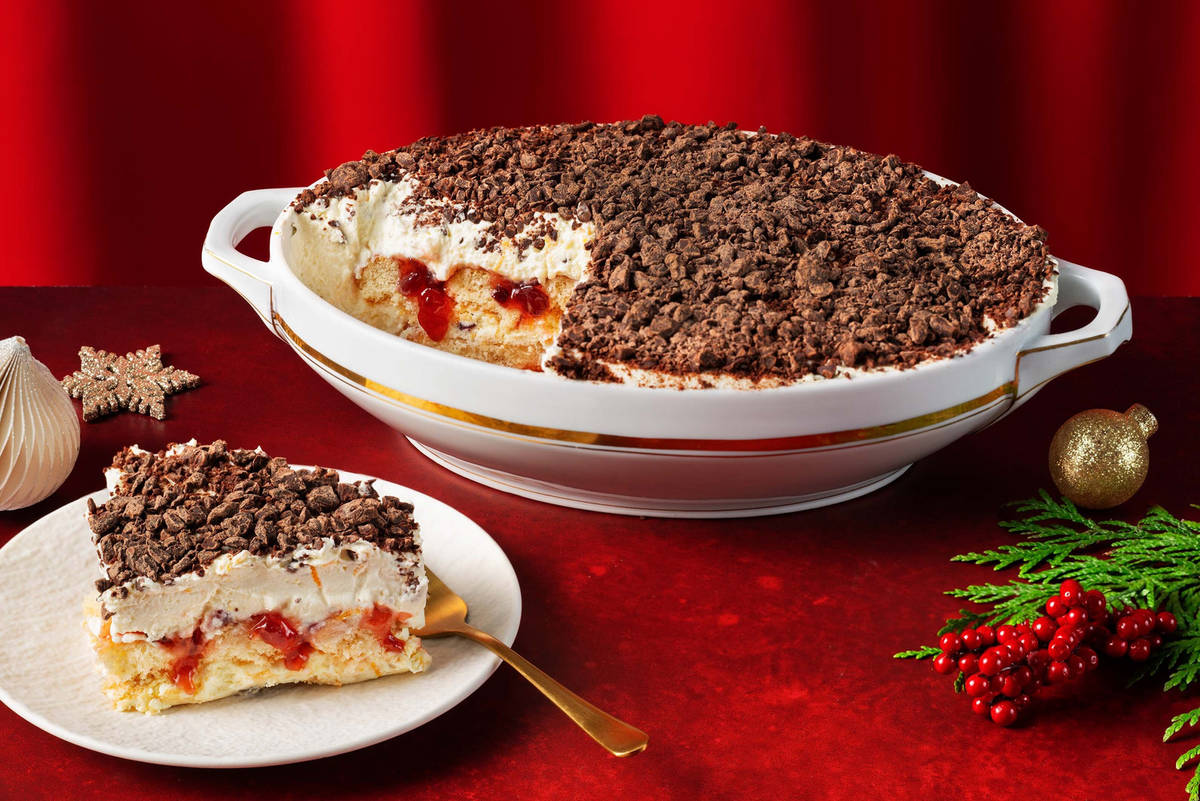 Feestelijke tiramisu met cranberry's