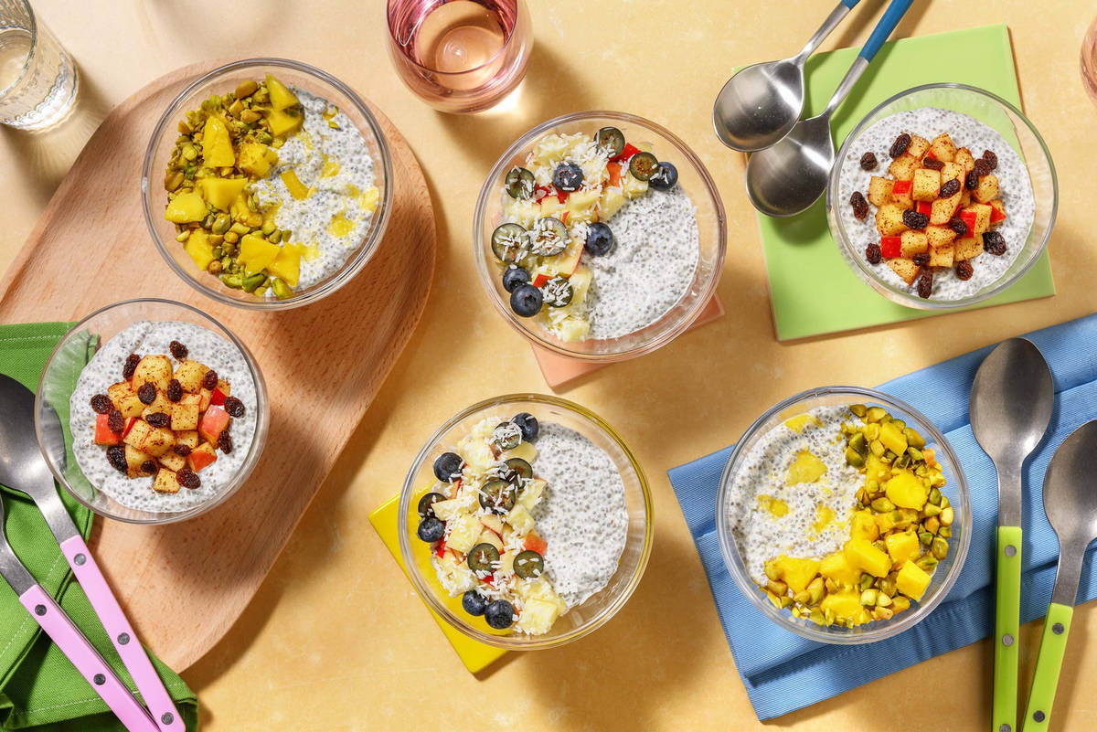 Chia Seed Pudding 3 Ways