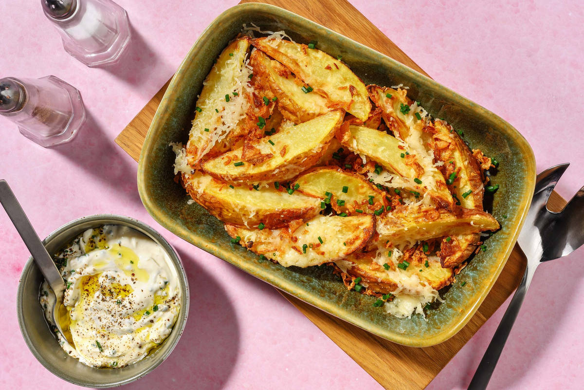 Cheesy Parmesan Potato Wedges