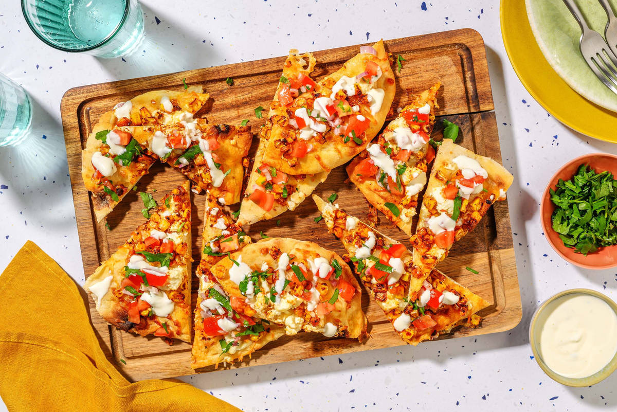 Street Corn-Inspired Flatbreads