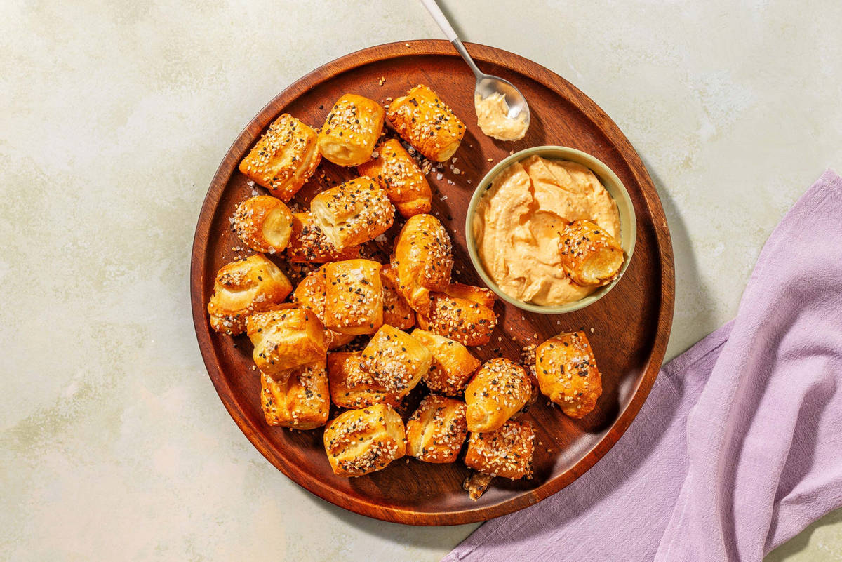 Sesame Pretzel Bites