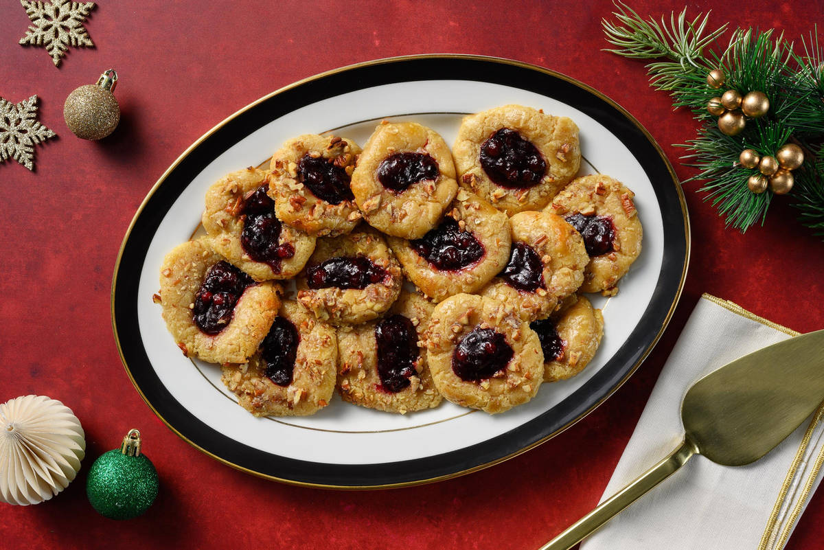 Holiday Thumbprint Cookies