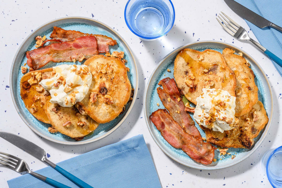 Soft Oatmeal-Cookie Pancakes