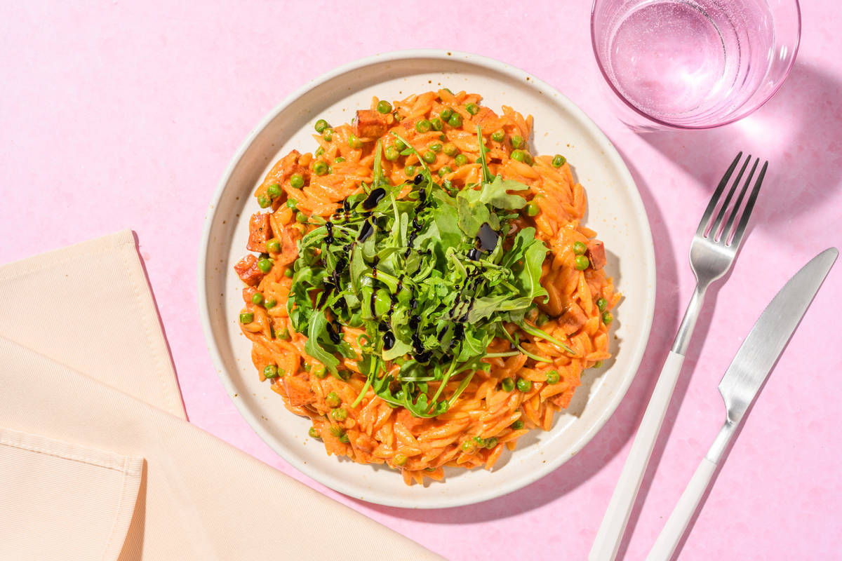Speedy Chorizo Orzo