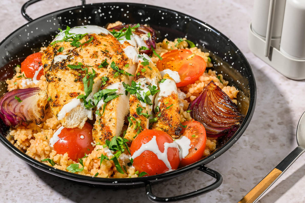 Turkish Inspired Spiced Chicken and Bulgur