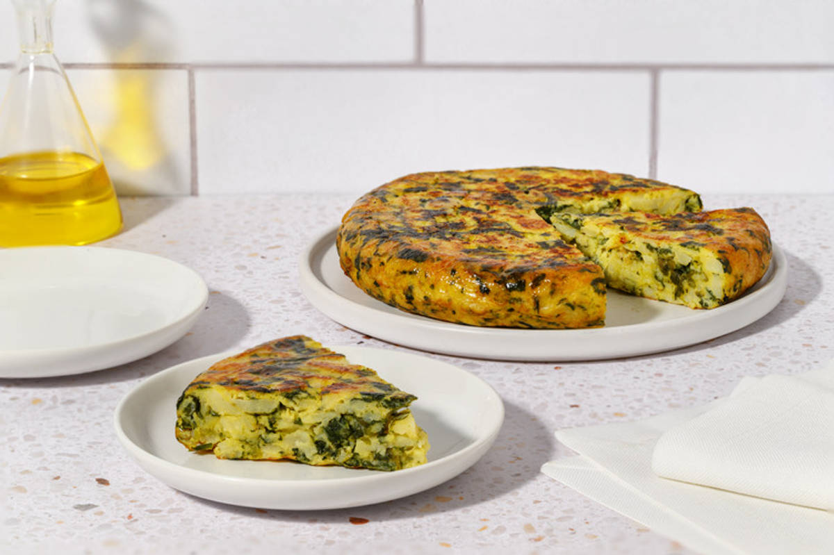 Tortilla de patata y espinacas | Casa Mas