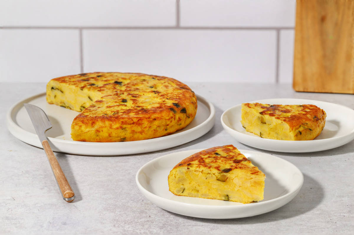 Tortilla de patata con calabacín | Casa Mas