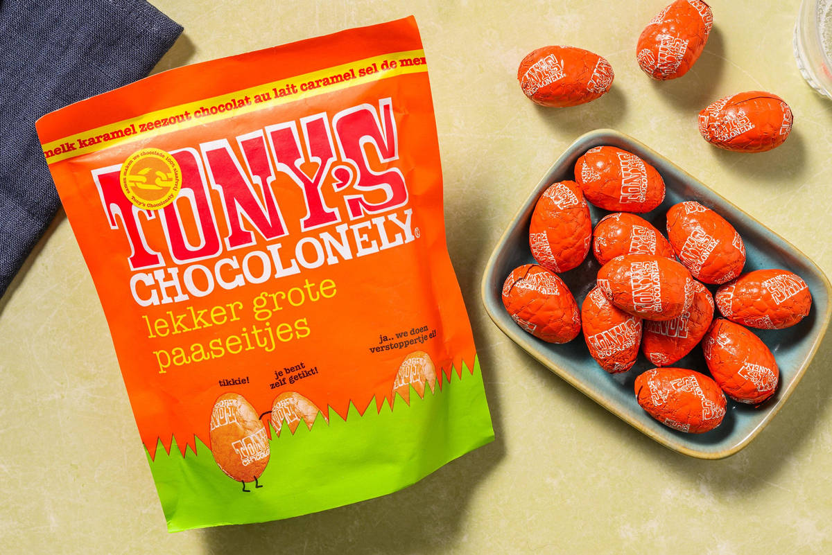 Tony's Chocolonely Melk Karamel Zeezout 