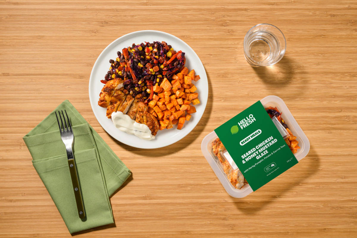 Seared Chicken & Honey Mustard Glaze