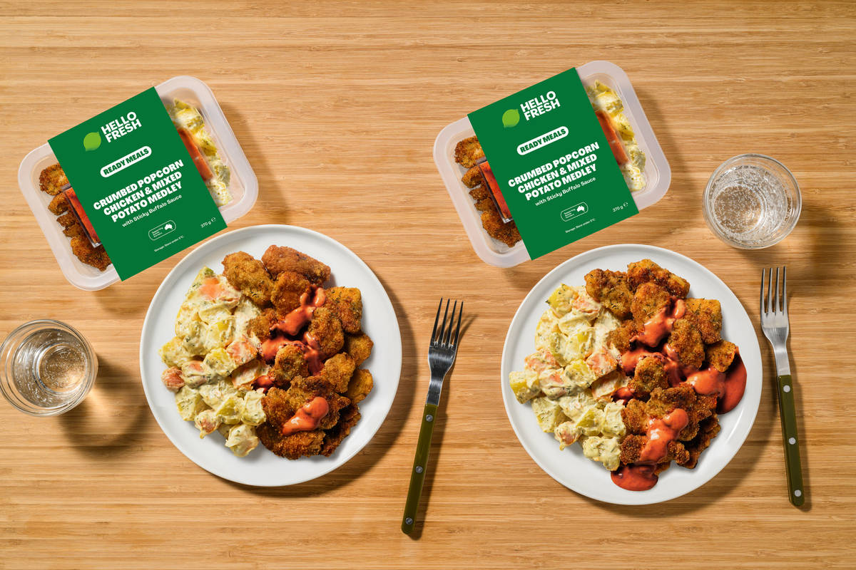 Crumbed Popcorn Chicken & Mixed Potato Medley