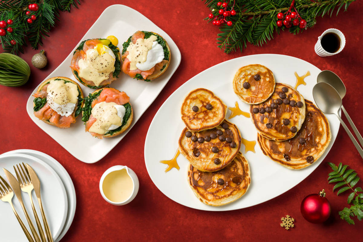 Brunch Bundle | Snowman Pancakes and Eggs Royale