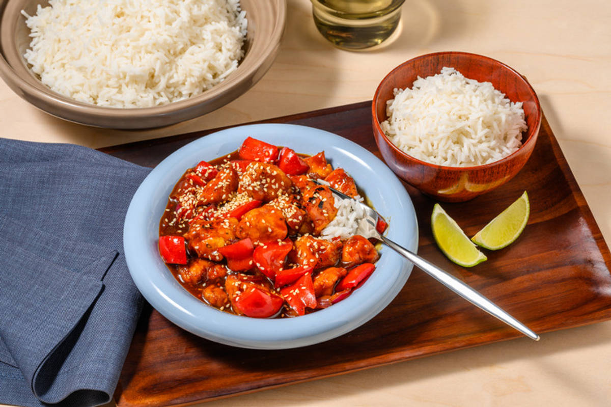 Sticky Korean Style Double Chicken Stir-fry