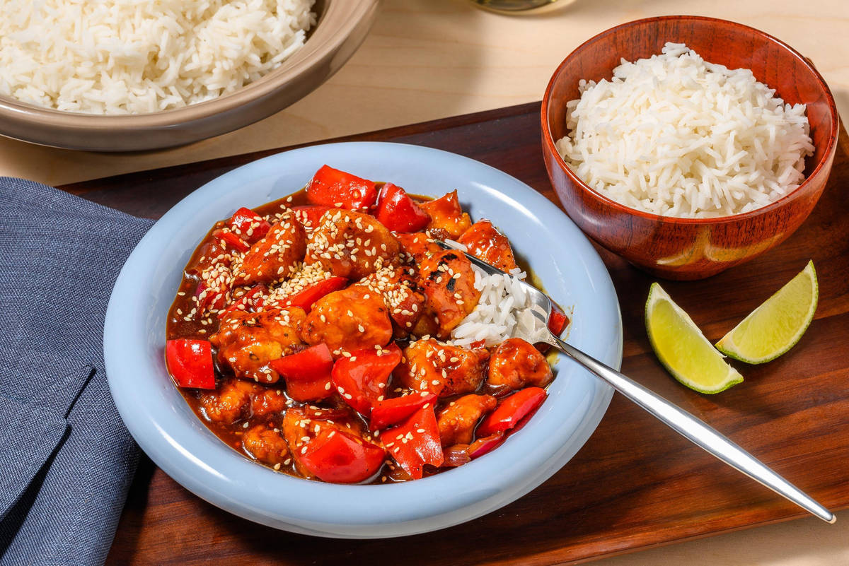 Sweet and Sticky Korean Style Chicken Stir-Fry