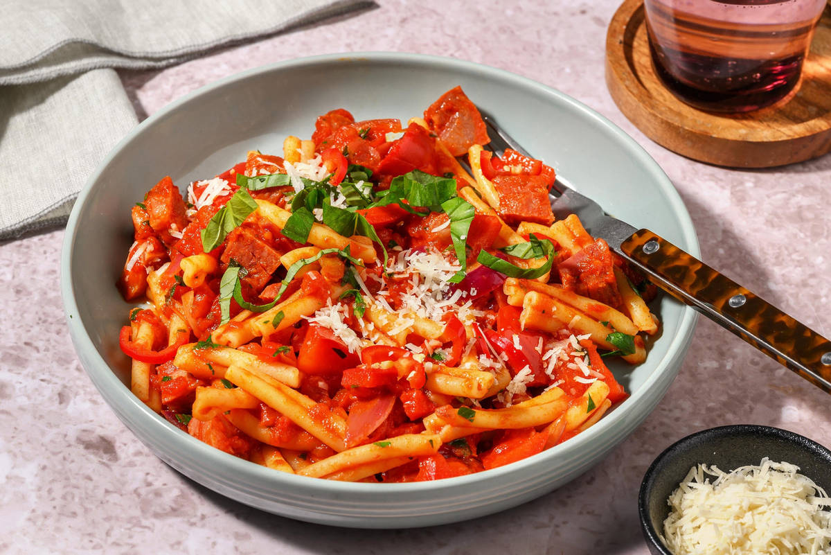 Feurige Strozzapreti Diavolo mit Argentinos