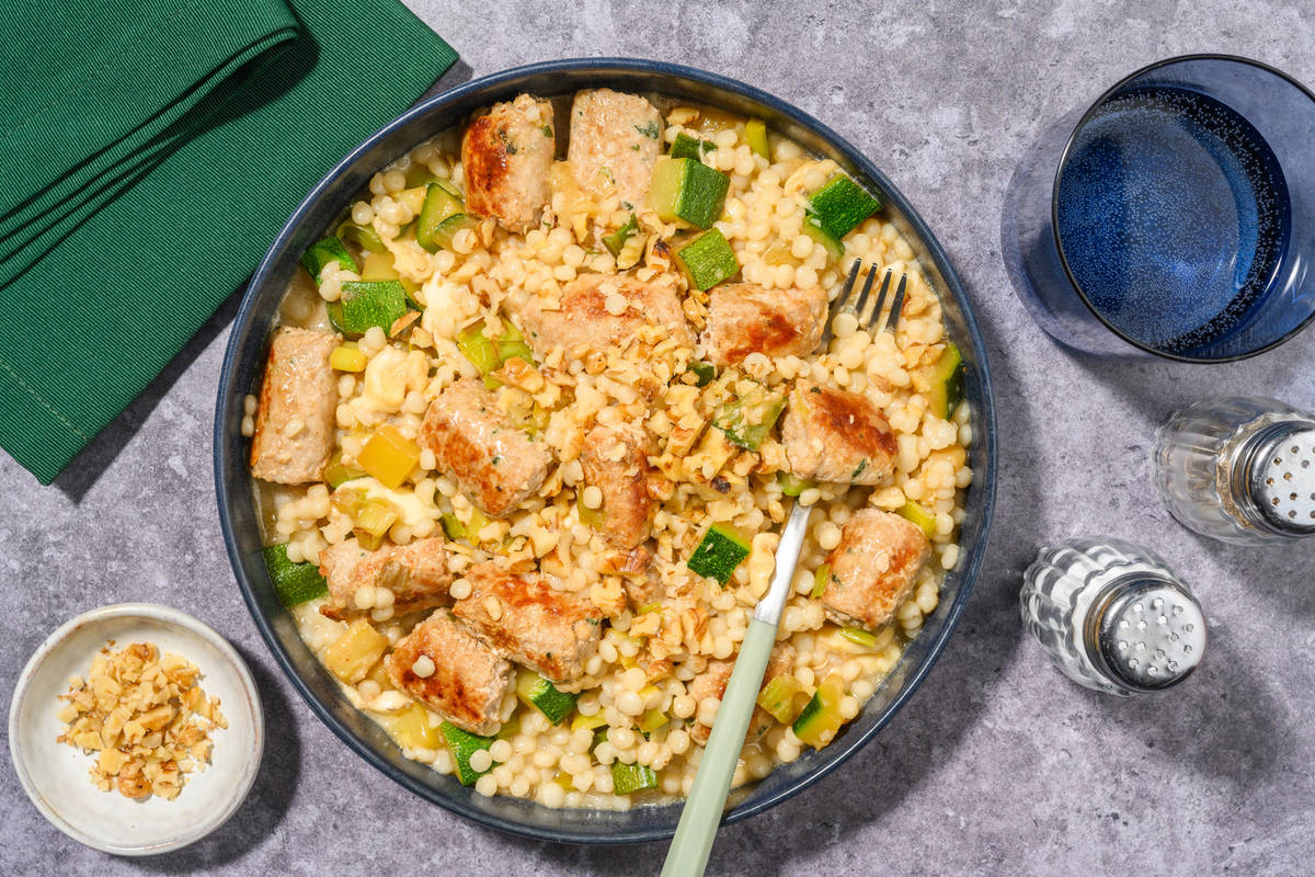 Couscous perlato salsiccia e stracchino