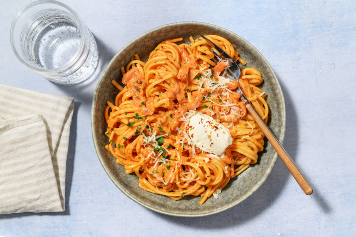 Creamy  Double Bacon Linguine