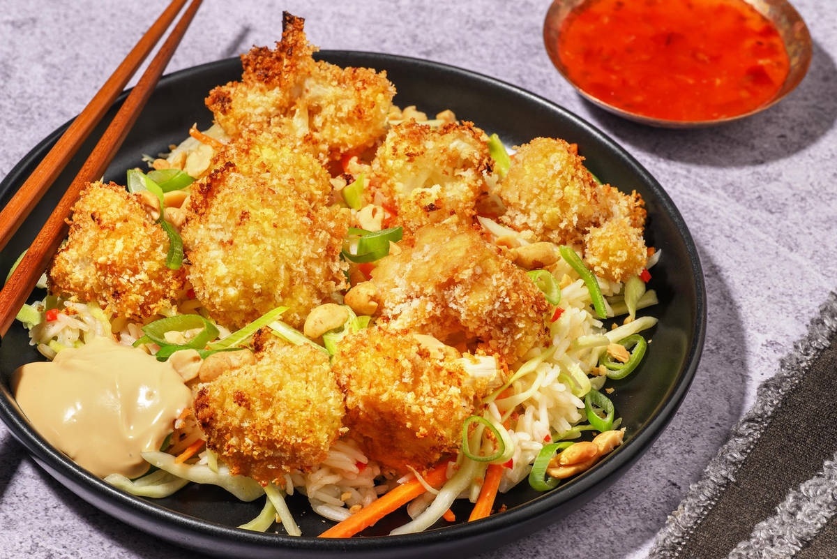Crispy bloemkoolstukjes met panko