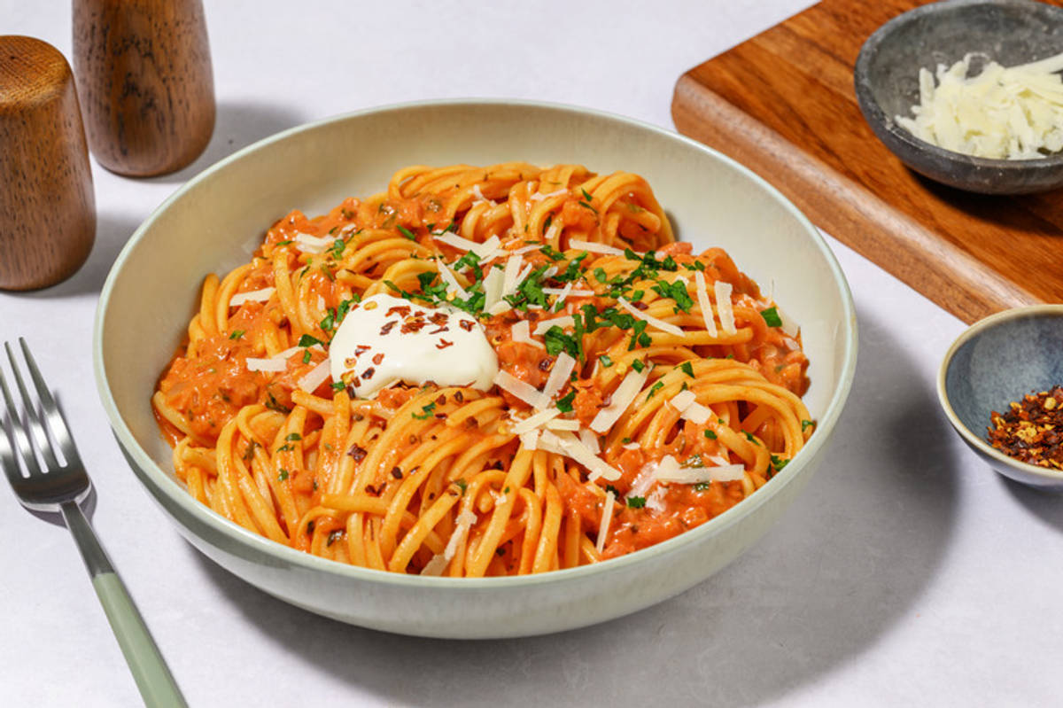 Creamy  Double Bacon Linguine