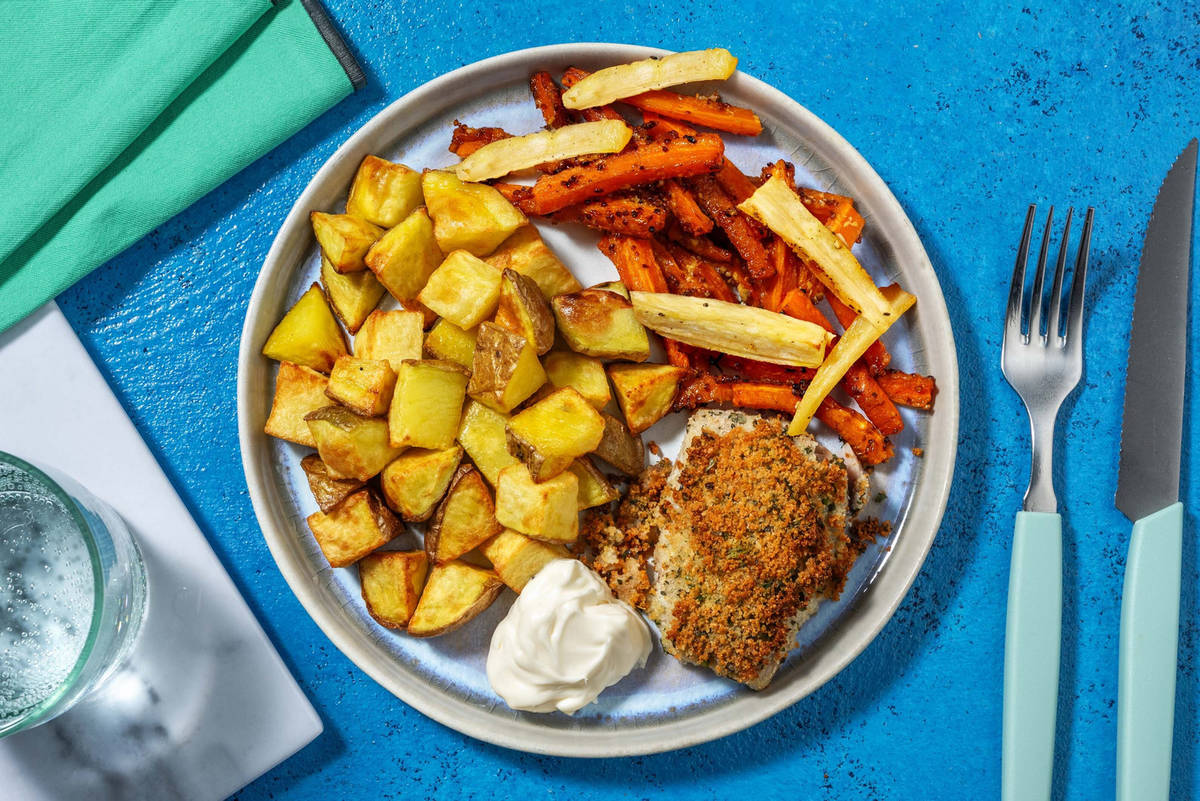 Cheesy Crusted Salmon