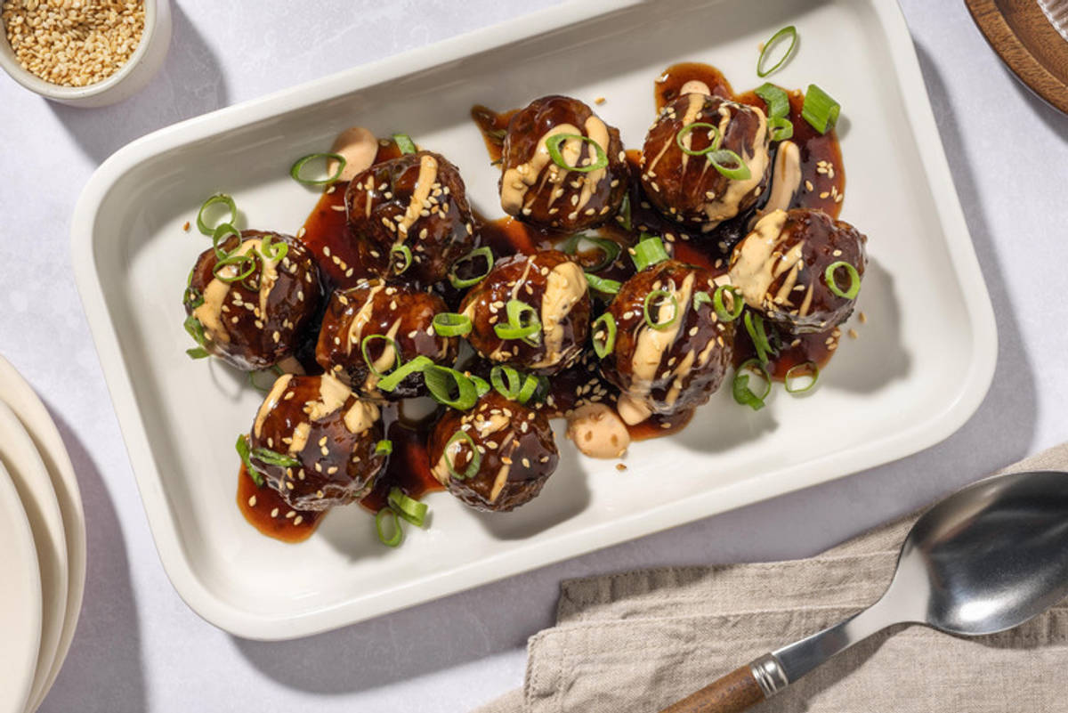 Koreanska BBQ-köttbullar