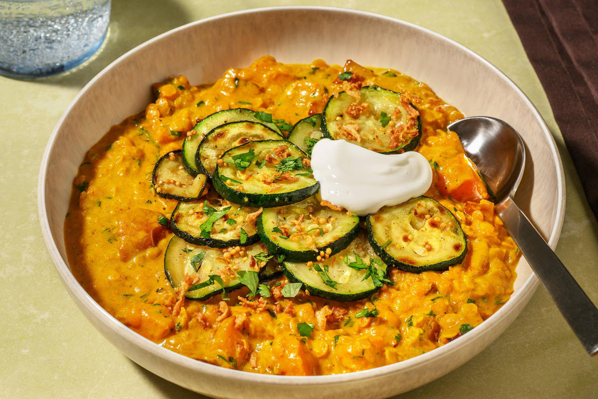 Masala Curried Squash and Butter Lentil Curry