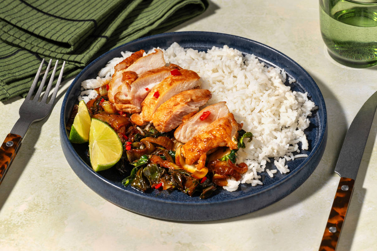 Pollo saltato allo zenzero e lime