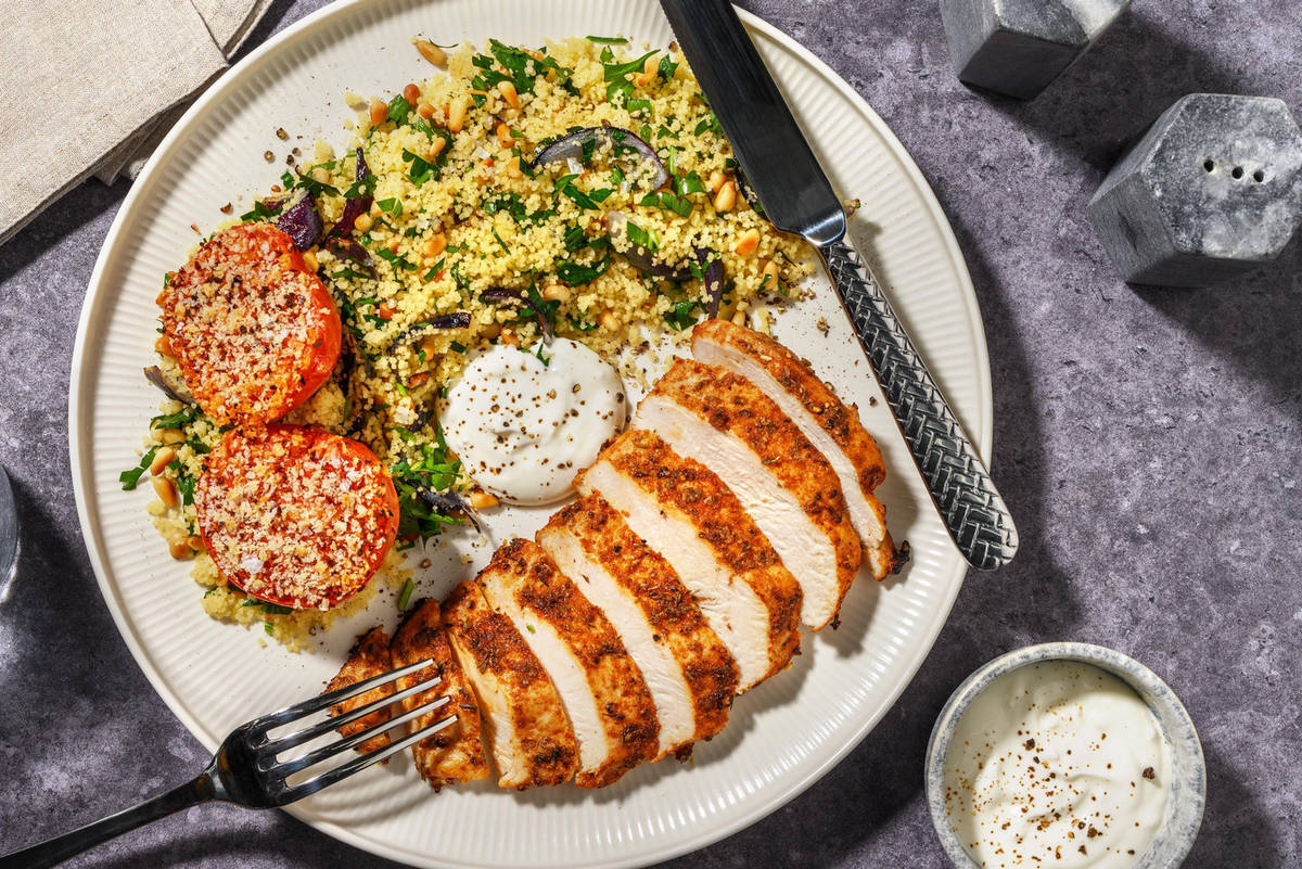Middle-Eastern inspired roast chicken