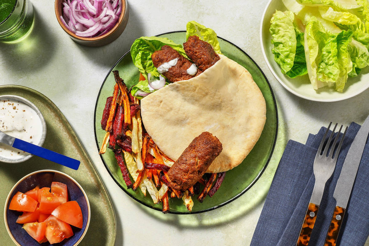 Fläskkoftas i pitabröd | Gör din egen