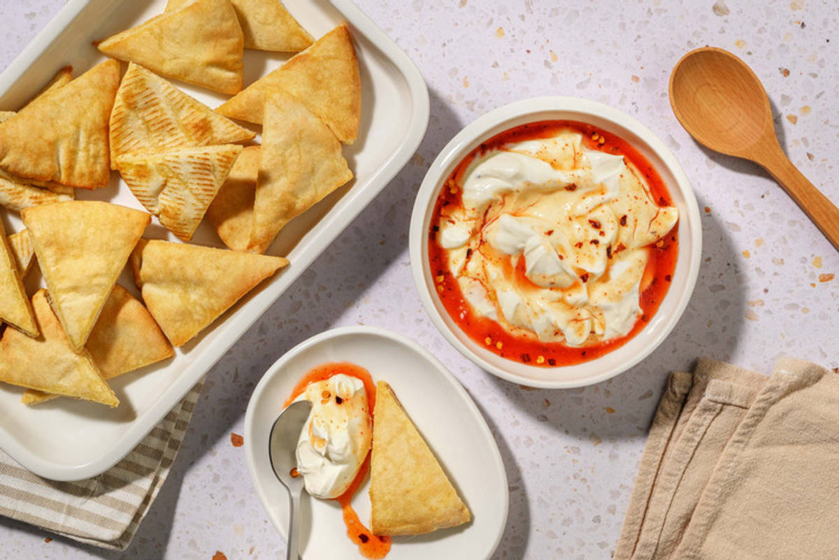 Hot honey cream cheese dip