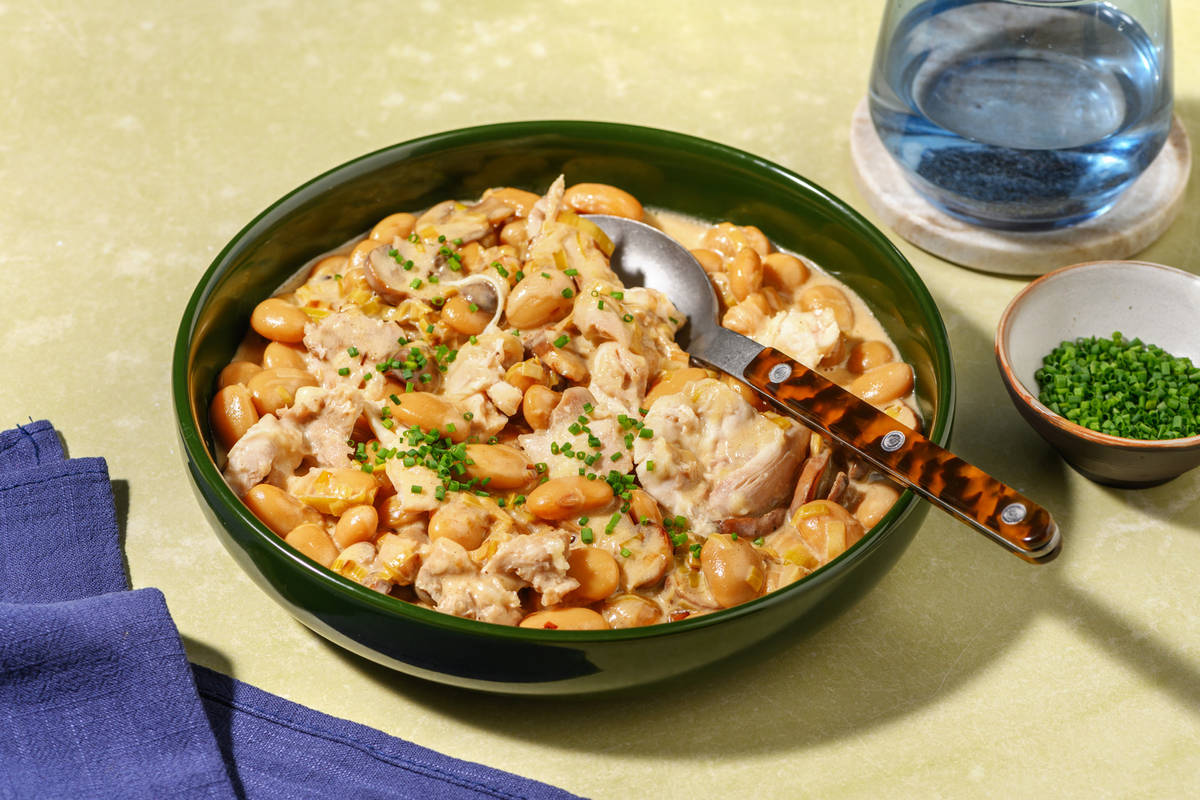 One Pot Creamy Leek & Mushroom Chicken Breast