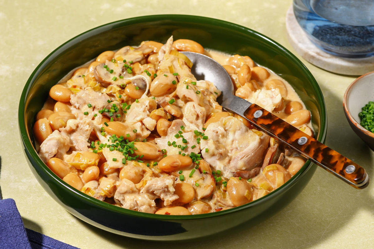 One Pot Creamy Chicken Breast, Leek & Mushroom