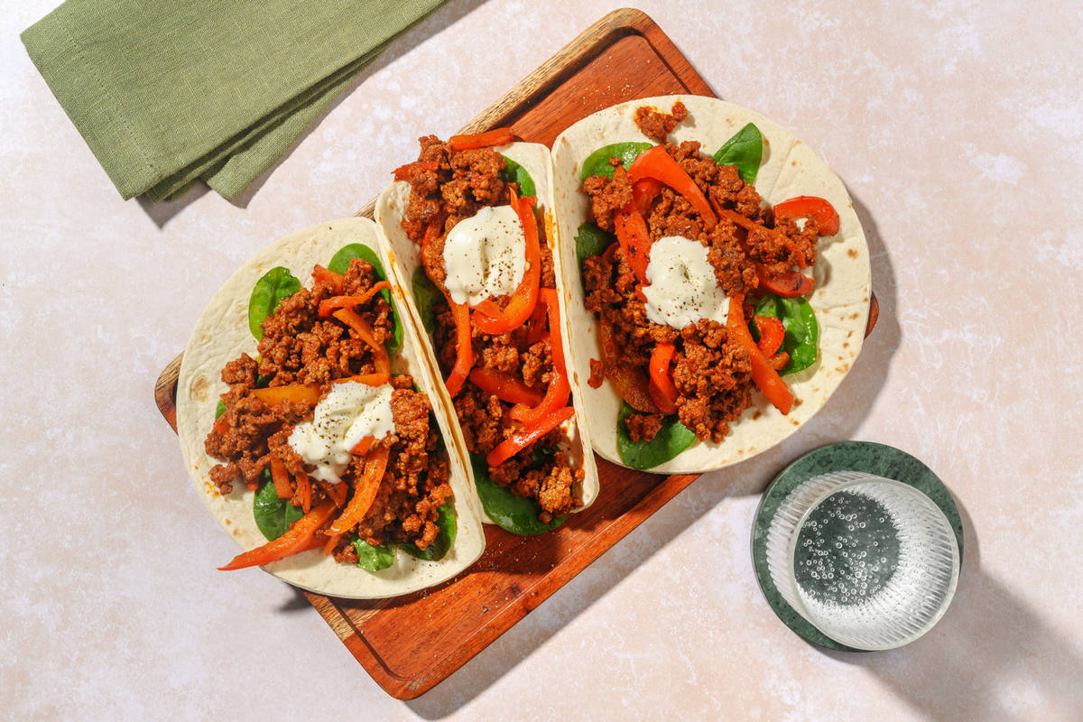 Super Quick Tex-Mex Style Beef Tacos