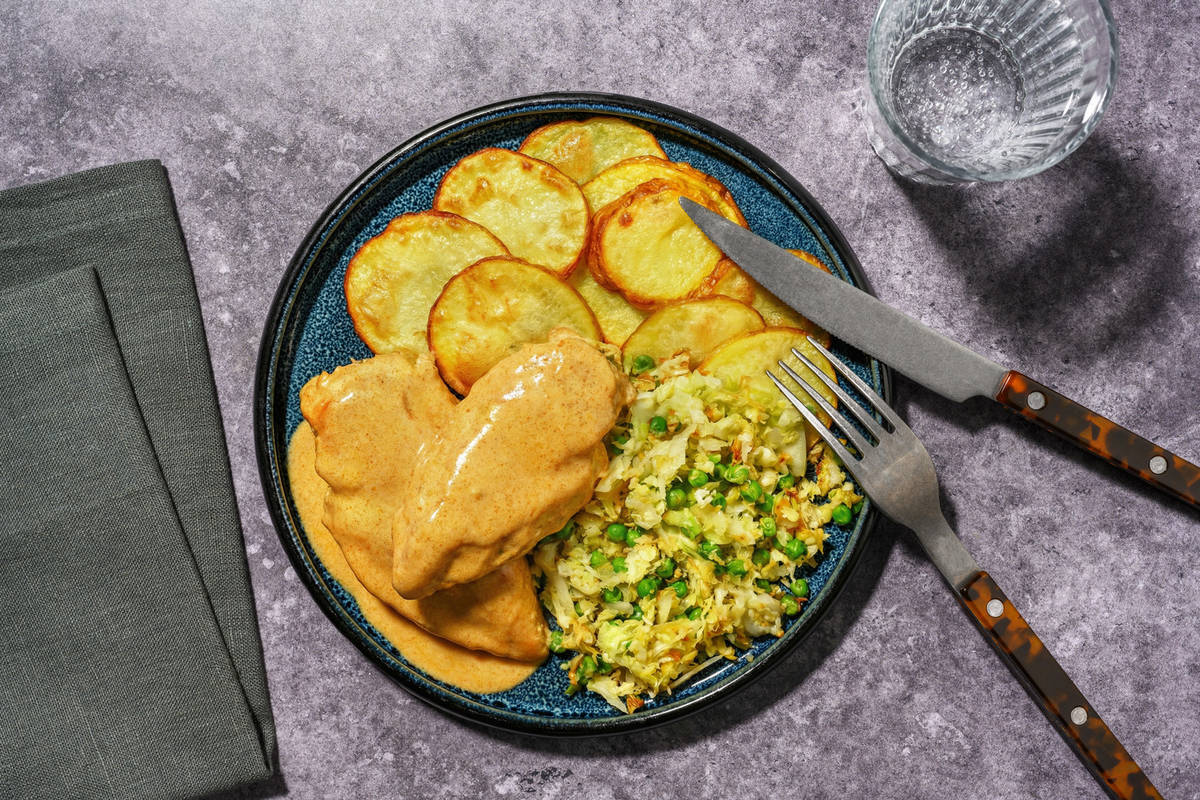 Paprikahühnchen: Creamy Paprika Double Chicken