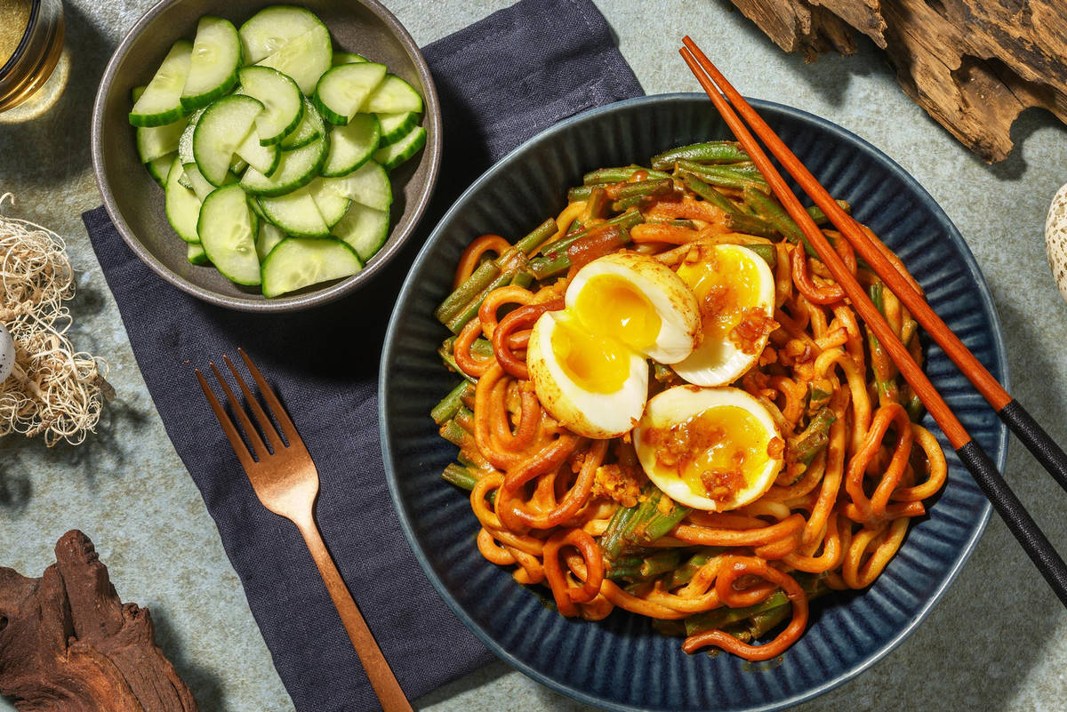 Noodle Nest from the 'Vogel Rok' with Marinated Eggs