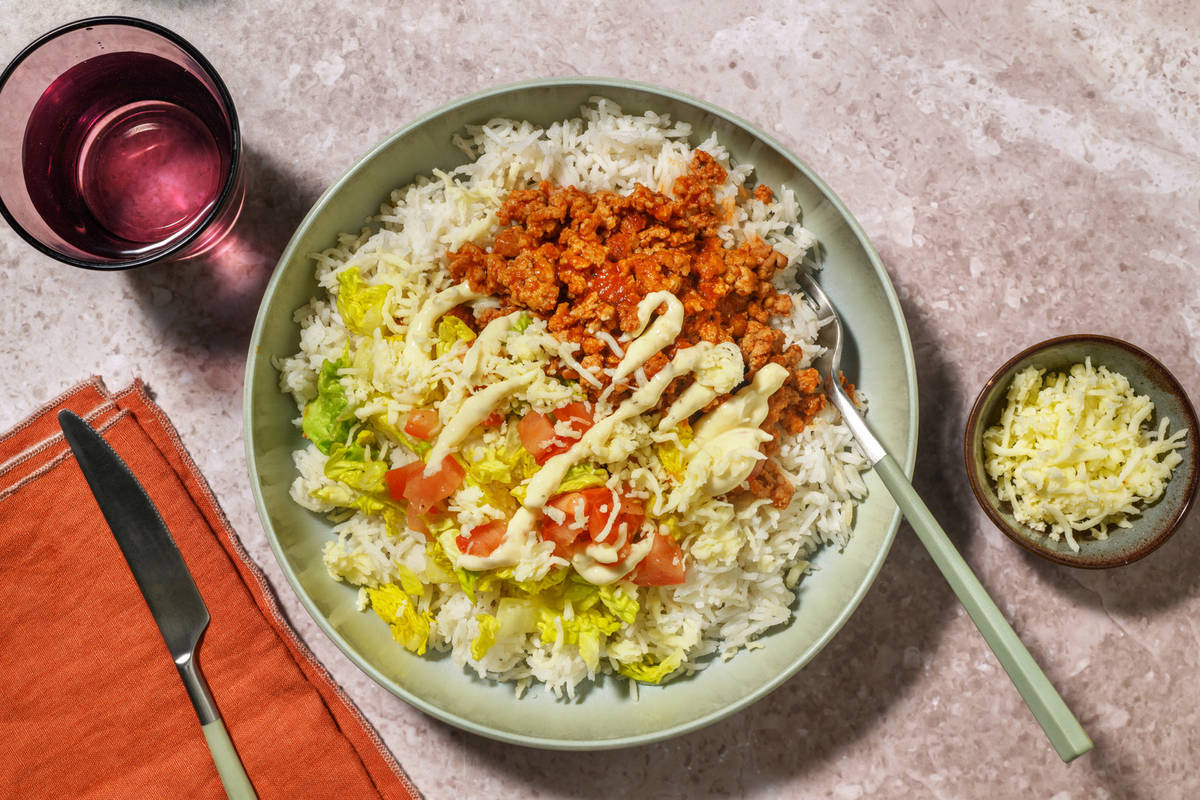 Beef Cheeseburger Inspired Bowl