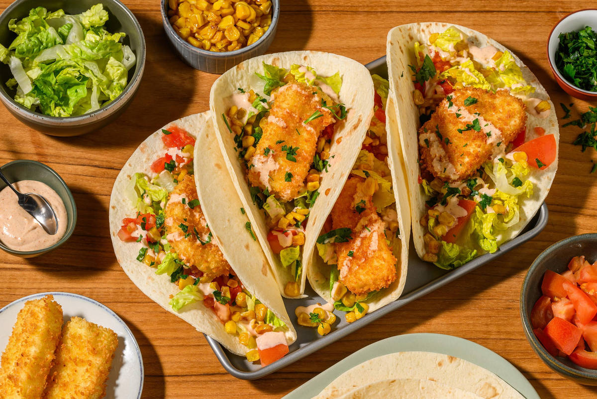 Panert halloumitaco | Lag din egen variant