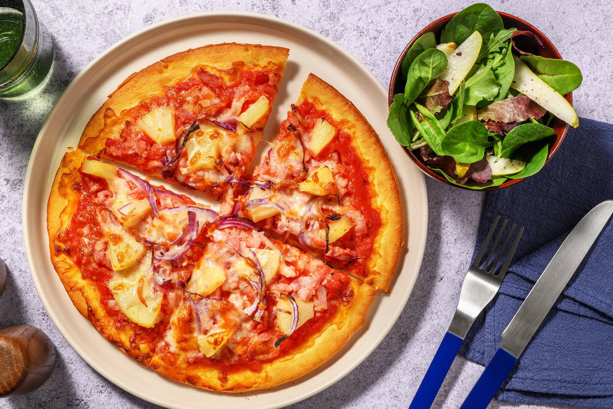 Bacon- og ananaspizza | Lag din egen variant