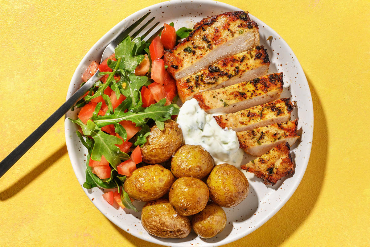 Snabb medelhavskryddad fläskkotlett