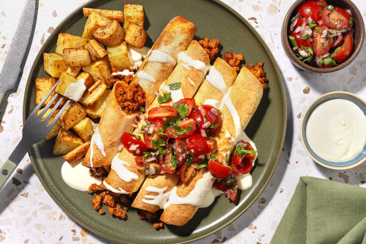 Krydrede svine- og kalvekødstaquitos