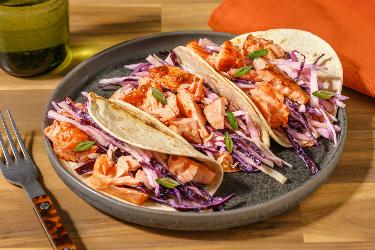 Shortcut Tamarind Salmon Tacos