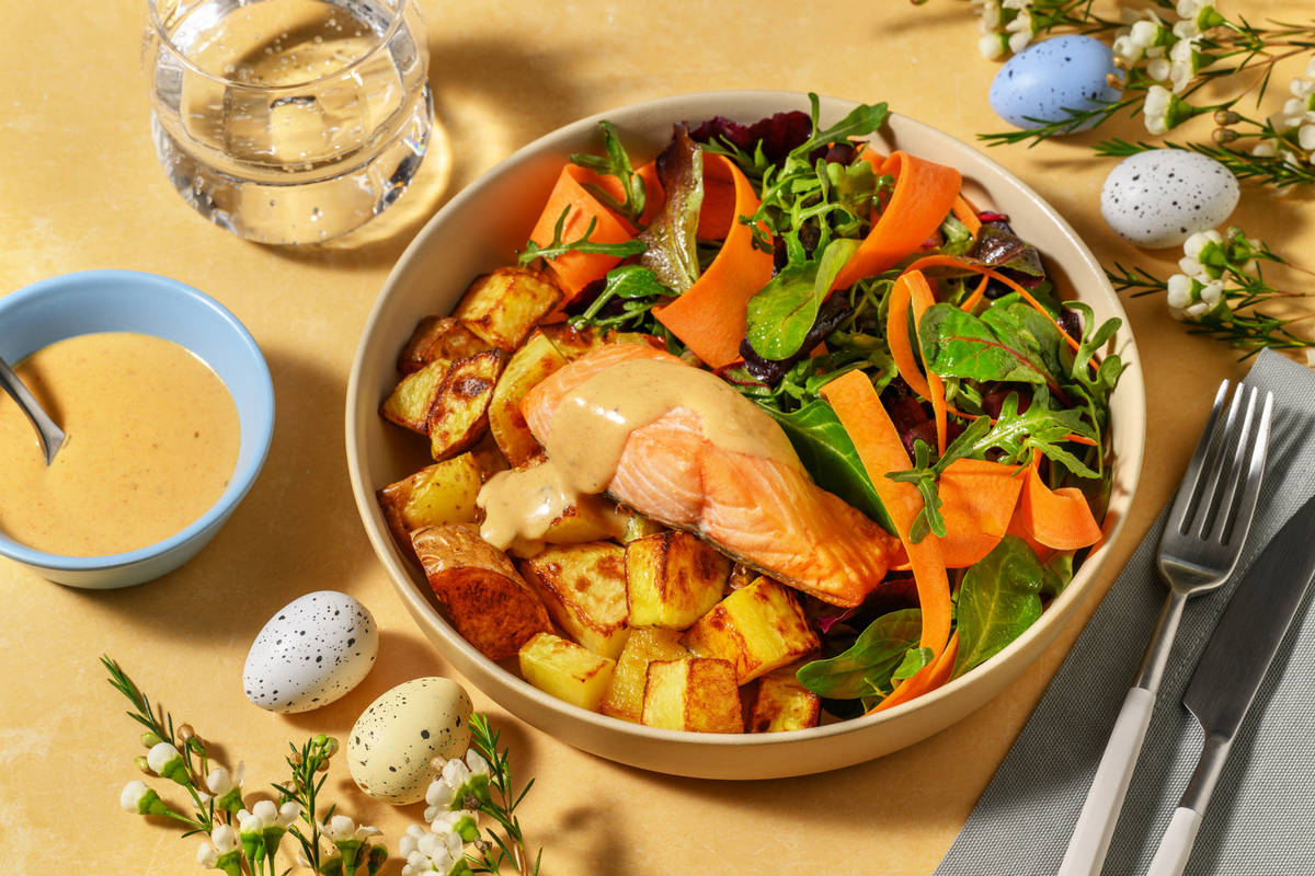 Salmon in Creamy Cajun Sauce