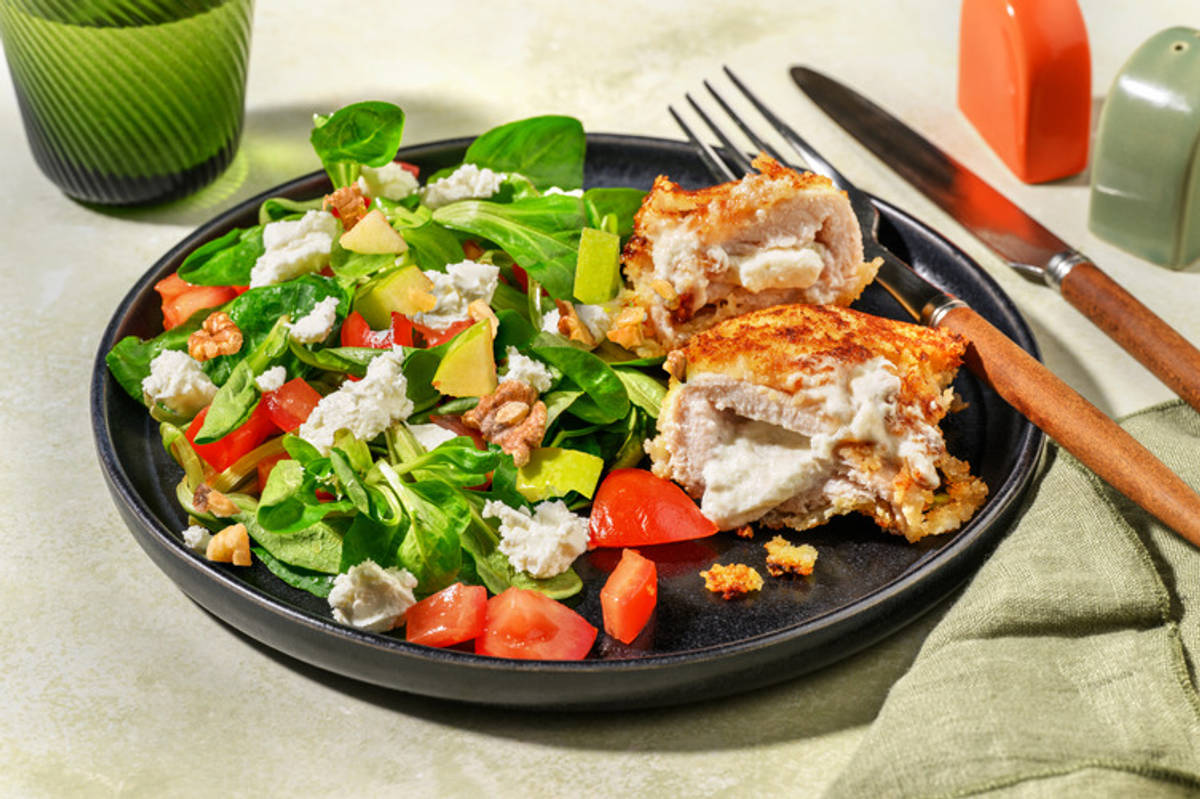 Librito de cerdo con queso de cabra y membrillo